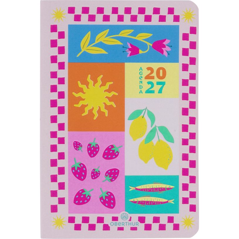 3664447234434-Agenda Escapade - 1 semaine sur 2 pages - 10 x 15 cm - soleil - Oberthur--0