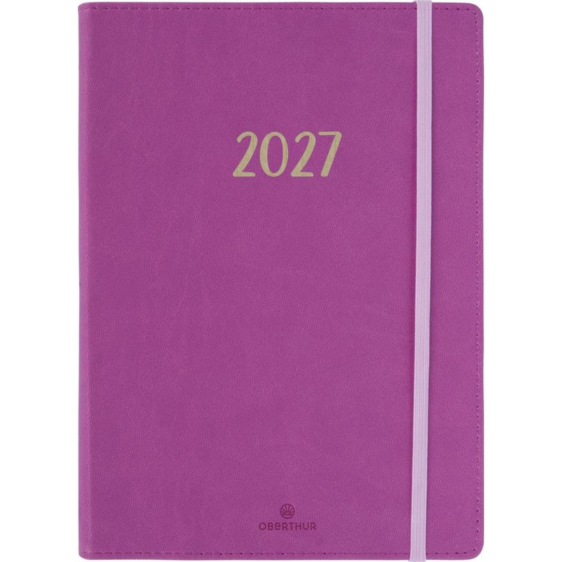 3664447229119-Agenda My Hello - 1 semaine sur 2 pages - 15,5 x 21,5 cm - pivoine - Oberthur--0