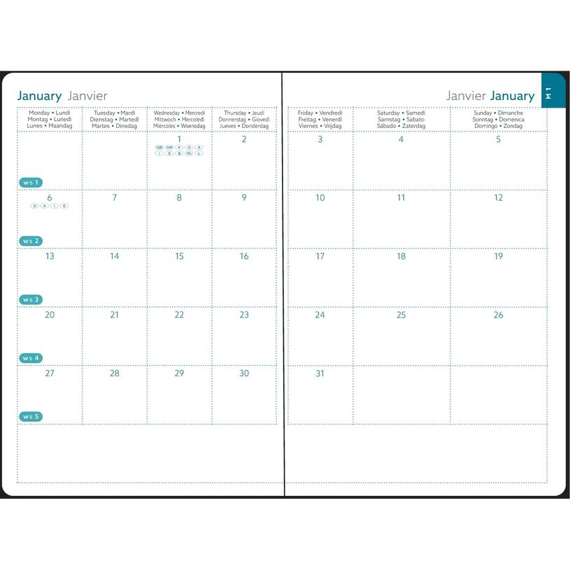 3660942091954-Agenda de poche Mini Labo EasySlim 15 - 1 mois sur 2 pages - 10 x 15 cm - bleu - Exacompta--1