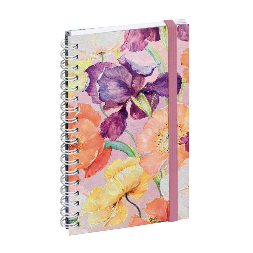 3660942091763-Agenda de poche spiralé Sophie Adde Lady 16S - 1 semaine sur 2 pages - 9 x 16 cm - Fleurs - Exacompta--0