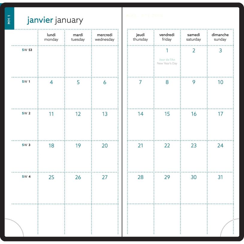 3660942091145-Agenda de poche Lily EasyTime 17 - 1 semaine sur 2 pages - 9 x 17,5 cm - disponible dans différentes cou--6