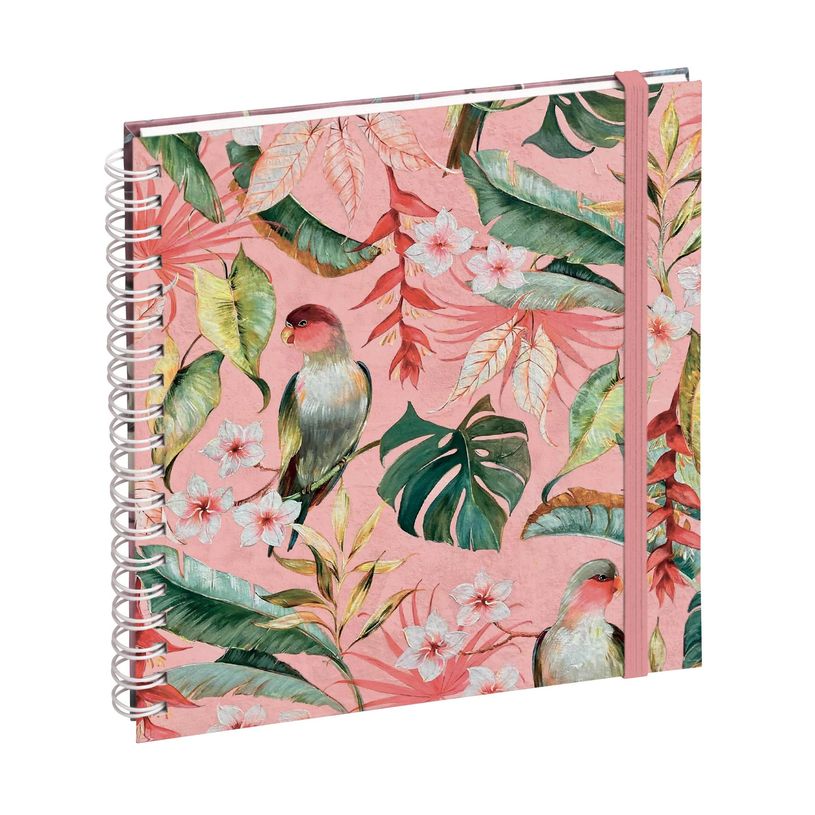 3660942091770-Agenda de bureau spiralé Sophie Adde Lady 18S - 1 semaine sur 2 pages - 15 x 17 cm - Oiseaux - Exacomp--0
