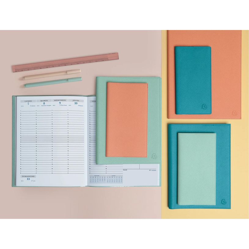 3660942091435-Agenda de bureau Lily Horizons 22 - 1 semaine sur 2 pages - 18,5 x 22,5 cm - disponible dans différentes cou--3