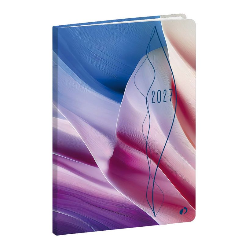 3371010541911-Quo Vadis - Agenda - Ministre - Semainier Planning - Français - Hipsy - Onde - 14 mois de décembre à janvier - 16x24 cm - Papier Clairefontaine blanc - Fabri--0