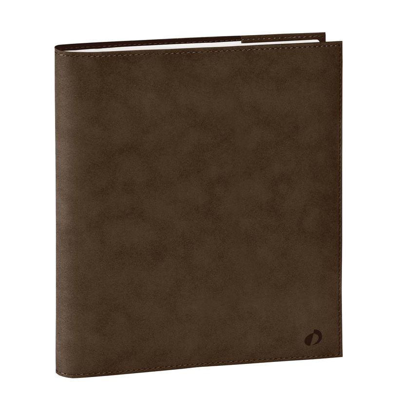 3371010544387-Quo Vadis - Agenda - Exécutif Color - Semainier Planning - Multilingue - Andrea - Marron - 13 mois de décembre à décembre - 16x16 cm - Papier Clairefontaine blanc - Fabri--0