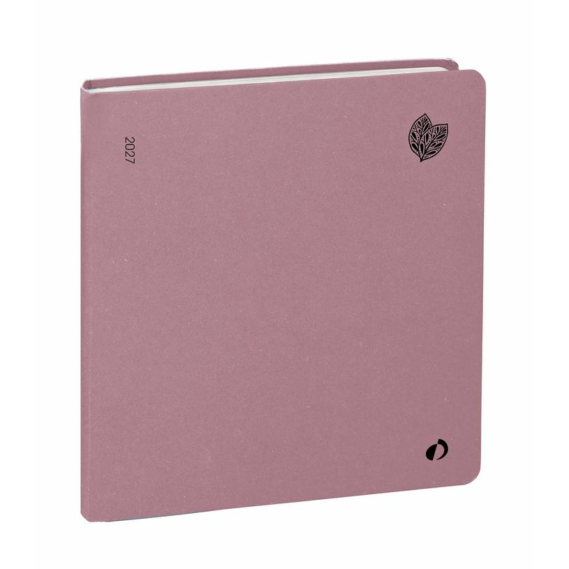 3371010545148-Quo Vadis - Agenda - Exécutif Recyclé - Semainier Planning - Multilingue - Harmony - Violet - 12 mois de janvier à décembre - 16x16 cm - Papier Clairefontaine recyclé - Fabri--0