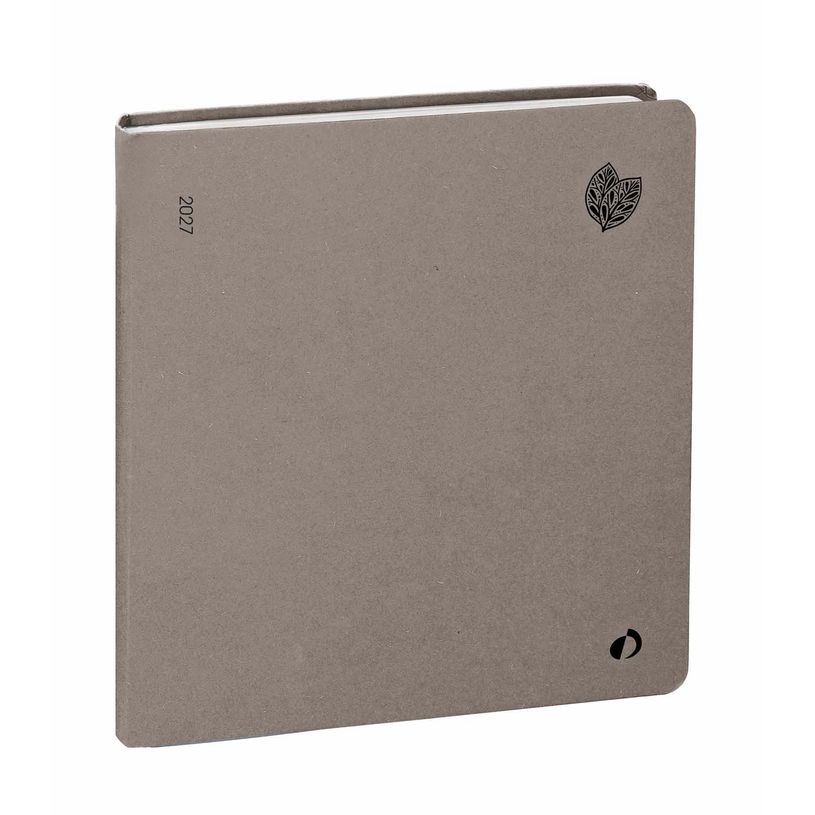 3371010545155-Quo Vadis - Agenda - Exécutif Recyclé - Semainier Planning - Multilingue - Harmony - Beige - 12 mois de janvier à décembre - 16x16 cm - Papier Clairefontaine recyclé - Fabri--0