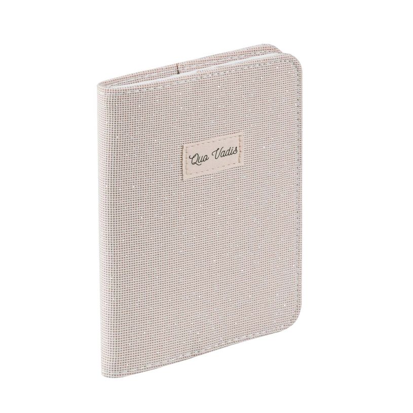 3371010544547-Quo Vadis - Agenda - Affaires Color - Semainier Planning - Multilingue - Ella - Beige - 13 mois de décembre à décembre - 10x15 cm - Papier Clairefontaine blanc - Fabri--0