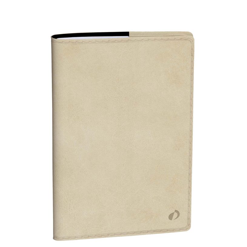 3371010545490-Quo Vadis - Agenda avec répertoire - Affaires - Semainier Planning - Français - Bergame - Beige - 14 mois de décembre à janvier - 10x15 cm - Papier Clairefontaine blanc - Fabri--0