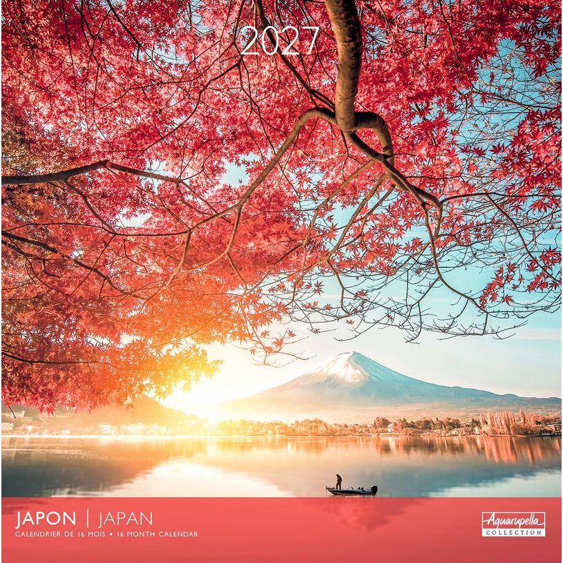 3494150185040-Calendrier mensuel 30X30cm JAPON - 16 mois Aquarupella--0