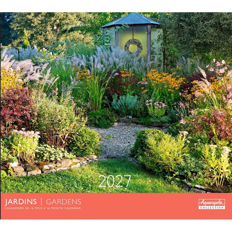3494150185057-Calendrier mensuel 30X30cm JARDINS - 16 mois Aquarupella--0