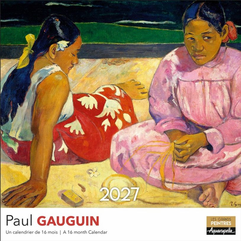 3494150185293-Calendrier mensuel 30X30cm GAUGUIN PAUL - 16 mois Aquarupella --0