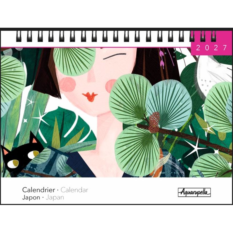 3494150187396-Calendrier chevalets mensuel 18X13,5cm JAPON - 12 mois Aquarupella  --0