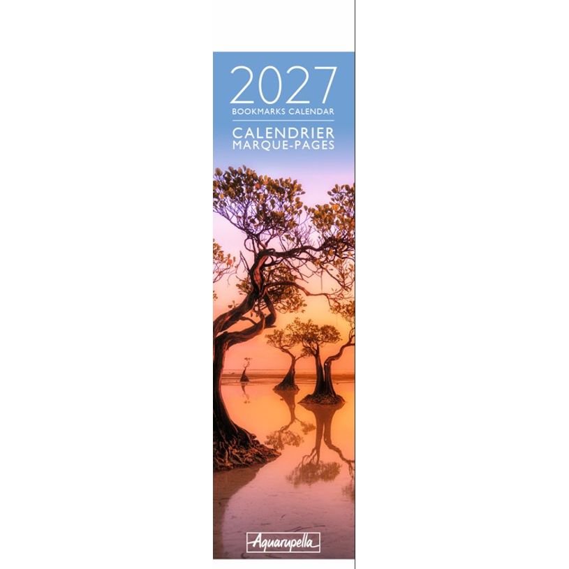 3494150186535-Calendrier marque-pages mensuel 4X16cm ARBRES PHOTOS --0