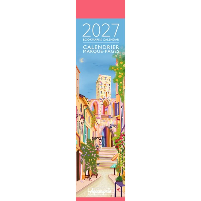 3494150185682-Calendrier marque-pages mensuel 4X16cm DESTINATION ILLUSTRATIONS --0