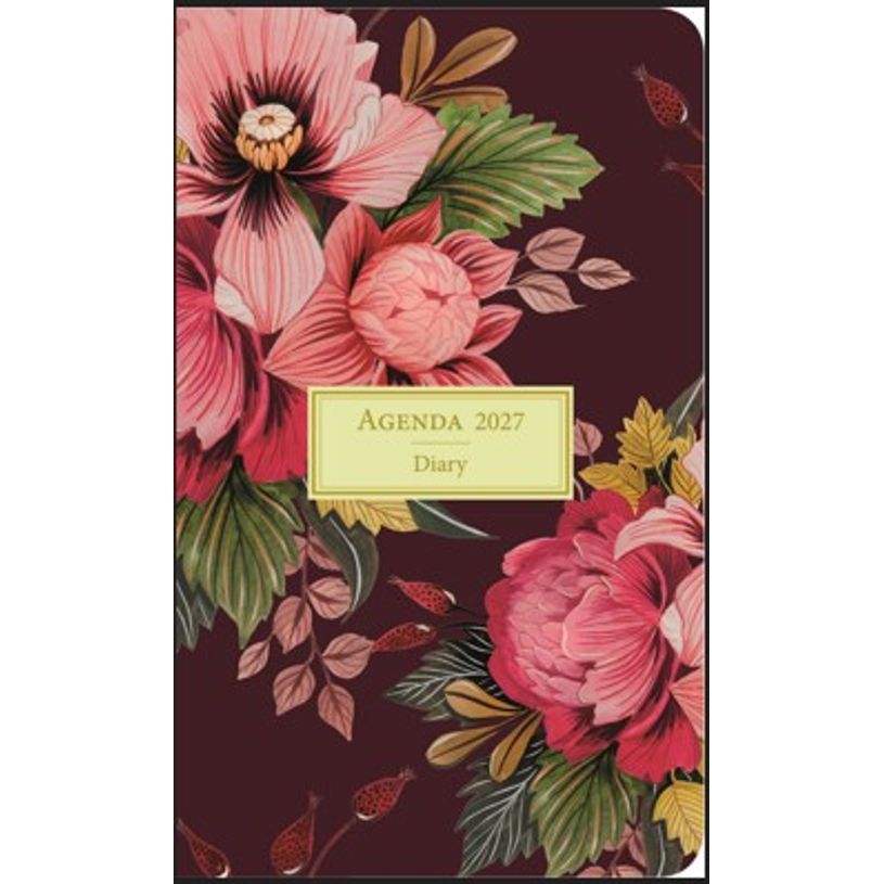 3494150187419-Agenda semaine 10X16cm AMBIANCE FLORALE - 12 mois Aquarupella--0