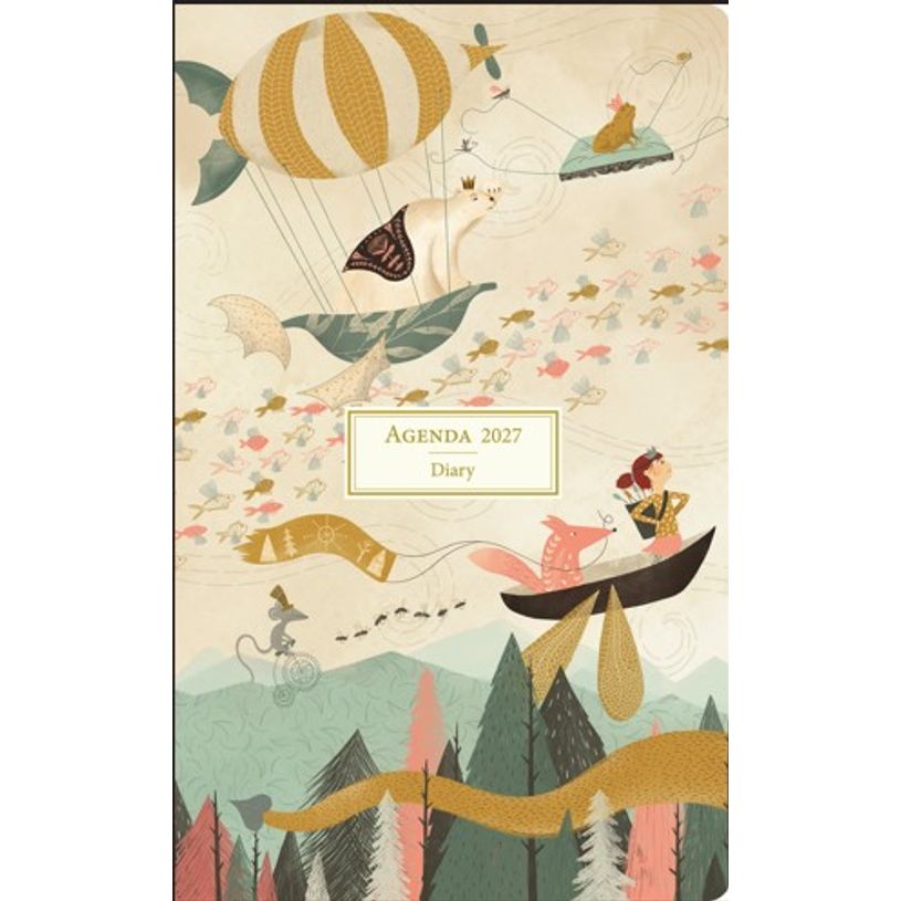 3494150187464-Agenda semaine 13X21cm AVENTURE -  12 mois Aquarupella --0
