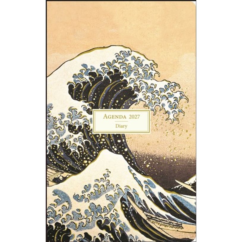 3494150187501-Agenda semaine 13X21cm HOKUSAI - 12 mois Aquarupella --0