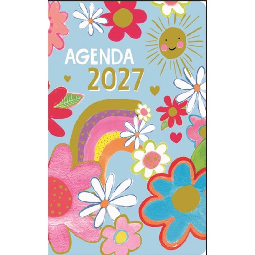 3494150187532-Agenda semaine 13X21cm PAPER SALAD  -  12 mois Aquarupella --0