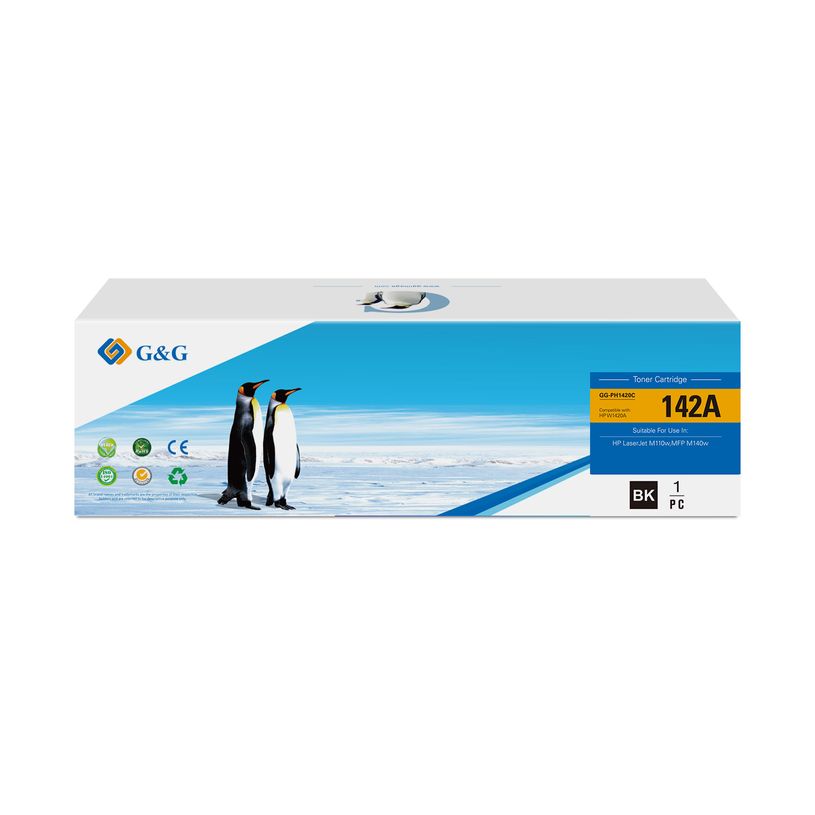 6941881213896-Cartouche laser compatible HP 142A - noir - G&G--1