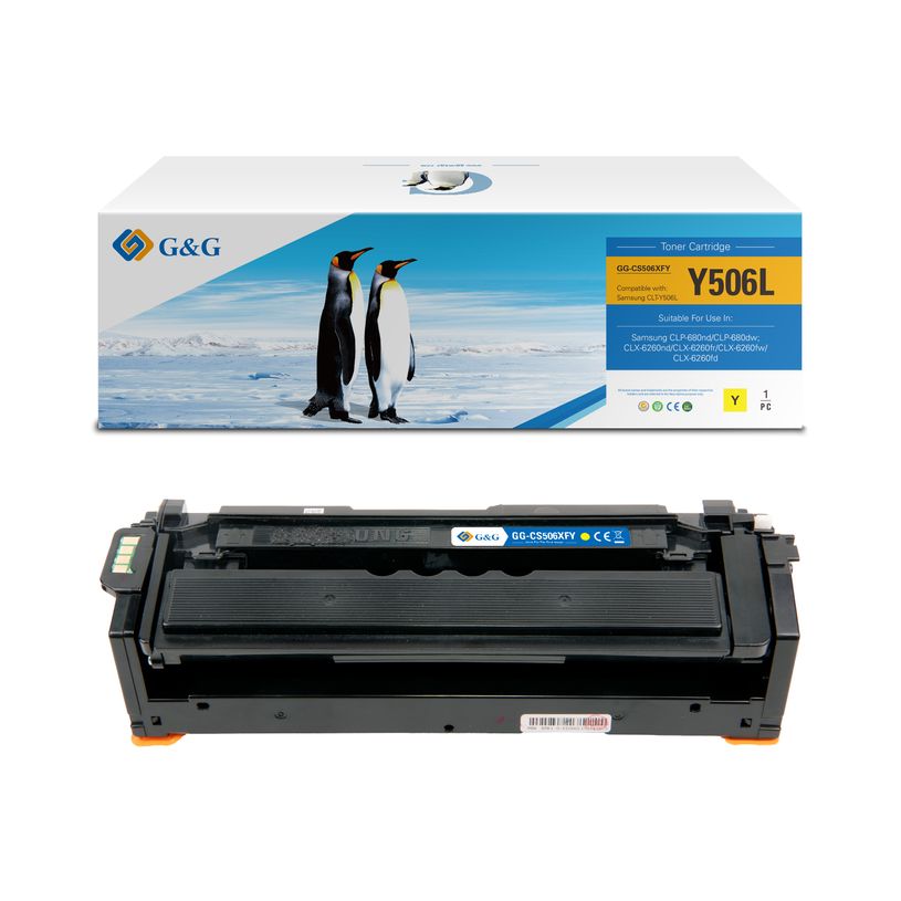 6941784793563-Cartouche laser remanufacturée Samsung CLT-506 - Jaune - G&G--2
