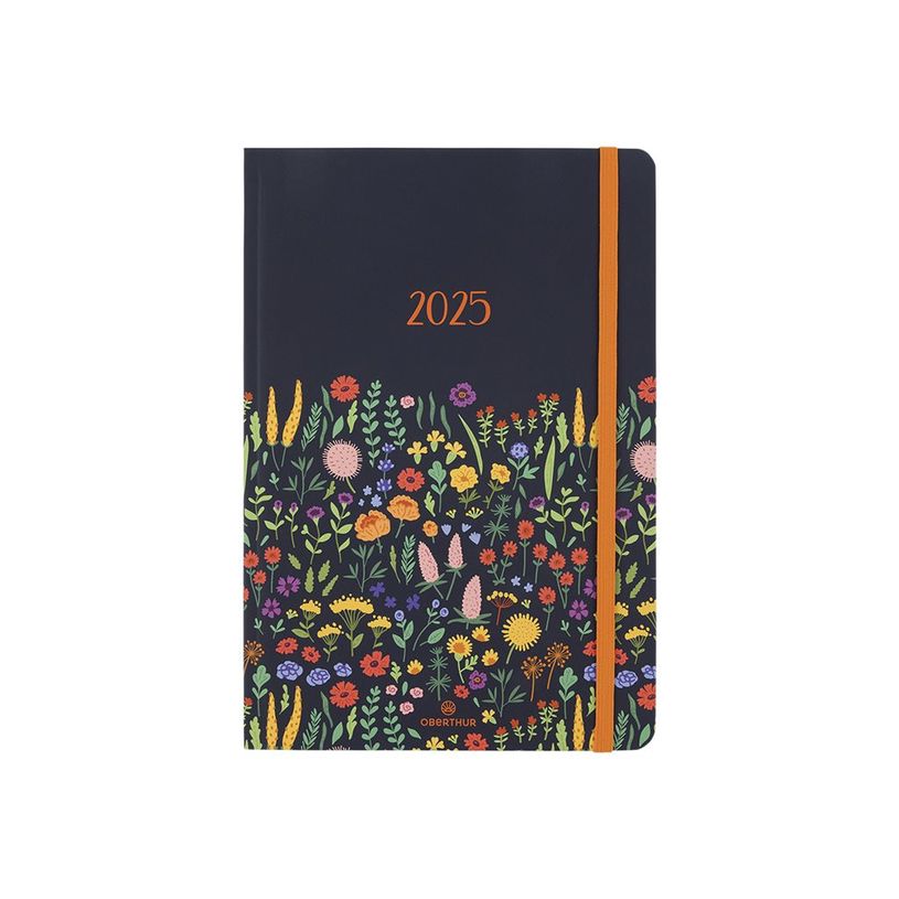 3664447229638-Agenda Anahita - 1 semaine sur 2 pages - 17 x 24,5 cm - marine - Oberthur-P_405269595_7-3