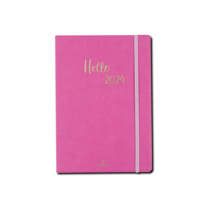 3664447229157-Agenda My Hello - 1 semaine sur 2 pages - 15,5 x 21,5 cm - bleu turquoise - Oberthur-P_405269622_1-1