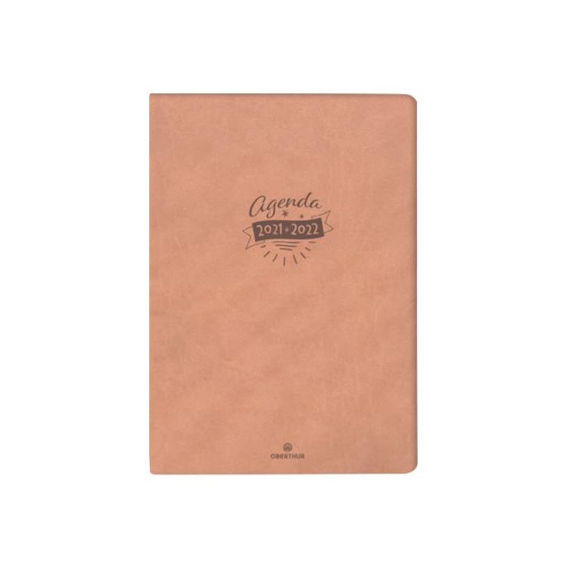 3664447234533-Agenda Bristol - 1 semaine sur 2 pages - 17 x 24,5 cm - rose - Oberthur-P_405269630_1-1