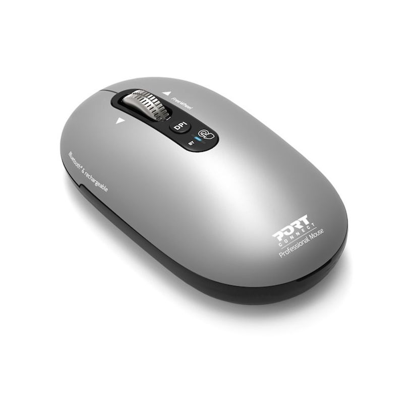 3567049100094-PORT Connect Professional PURE - Souris sans fil - rechargeable - 4 boutons - gris-P_405269639_3-1