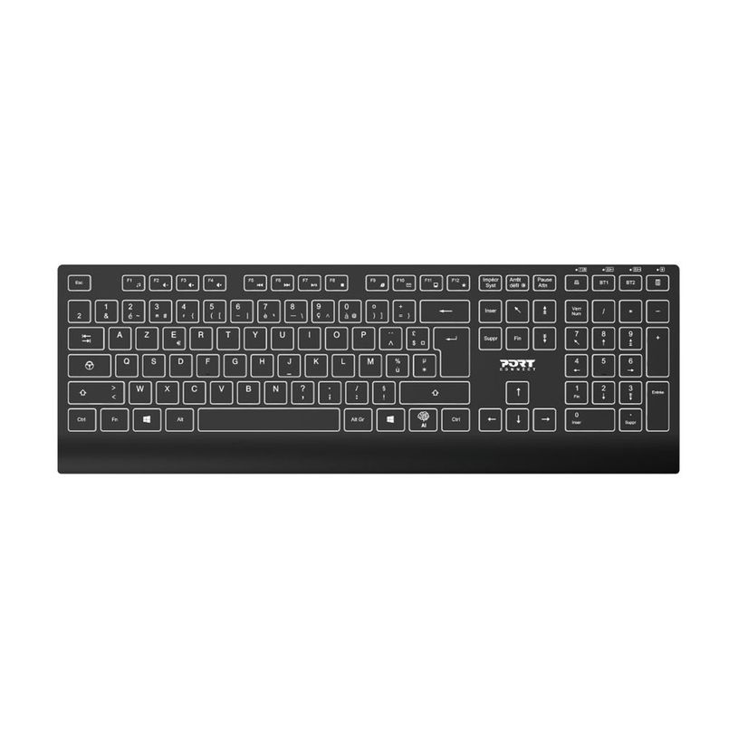 3567049112516-PORT Connect - Ensemble clavier et souris - sans fil - rétroéclairé - AZERTY-P_405269645_6-0