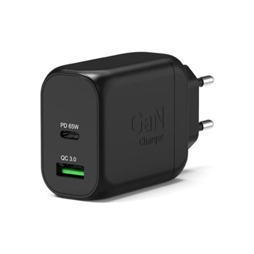 3567042032248-PORT Connect - Adaptateur secteur - GaN - 65 Watt - 2 connecteurs de sortie (USB type A, U-P_405269664_1-0