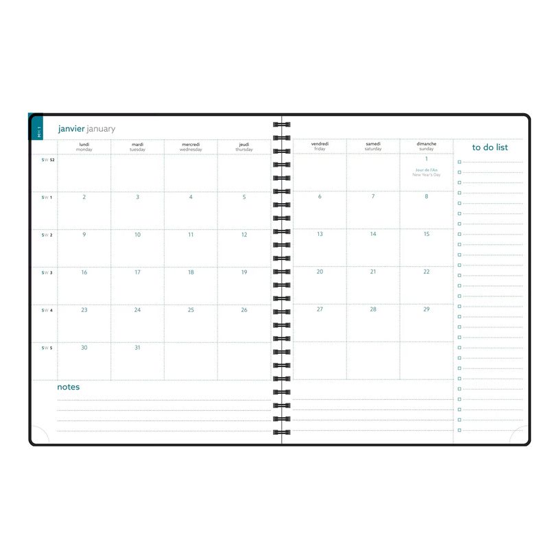 3660942091497-Agenda de bureau spiralé Mini Labo Easytime 27S - 1 semaine sur 1 page - 21 x 27 cm - ros-P_405269715_2-6