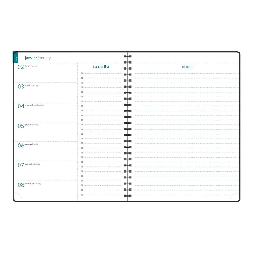 3660942091497-Agenda de bureau spiralé Mini Labo Easytime 27S - 1 semaine sur 1 page - 21 x 27 cm - ros-P_405269715_3-7