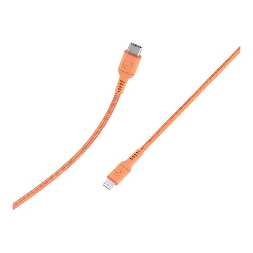 3571211554219-BIGBEN Connected - Câble USB - USB-C (M) pour Lightning (M) - 1.2 m - orange-P_405269970_1-0