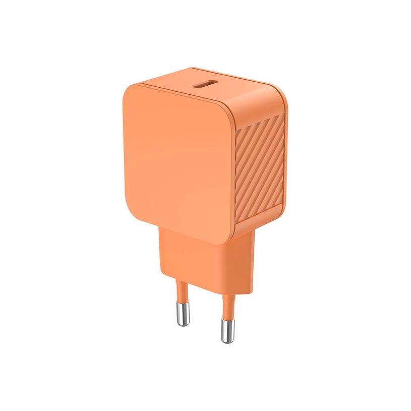 3571211554257-BIGBEN Connected - Chargeur secteur - 20 Watt - PD 3.0, GAN - Fast Charge (USB-C) - orange-P_405269974_2-1