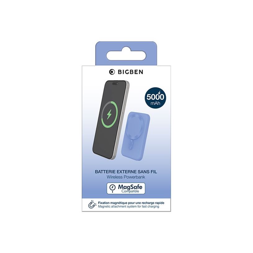 3571211554318-BIGBEN Connected - Batterie externe - Magsafe, Qi - 5000 mAh - 2 connecteurs de sortie (US-P_405269979_3-1