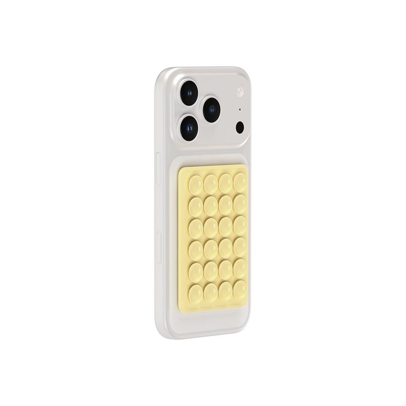 3571211554486-Bigben -Support de téléphone portable  à ventouse - double face - jaune-P_405269981_3-0