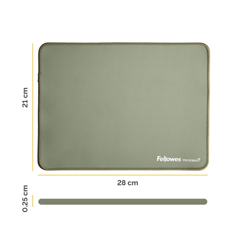 0043859808786-Fellowes Breyta - Tapis de souris XL - vert sauge--2