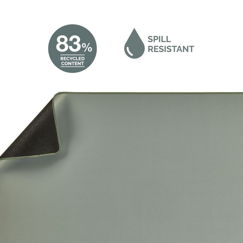 0043859808830-Fellowes Breyta - Tapis de bureau -Sous-main - 80 x 40 cm - vert sauge--4