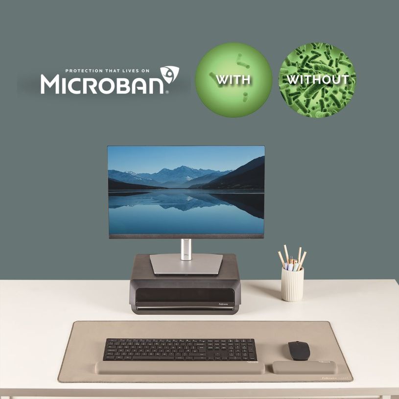 0043859808847-Fellowes Breyta - Tapis de bureau -Sous-main - 80 x 40 cm - sable--3