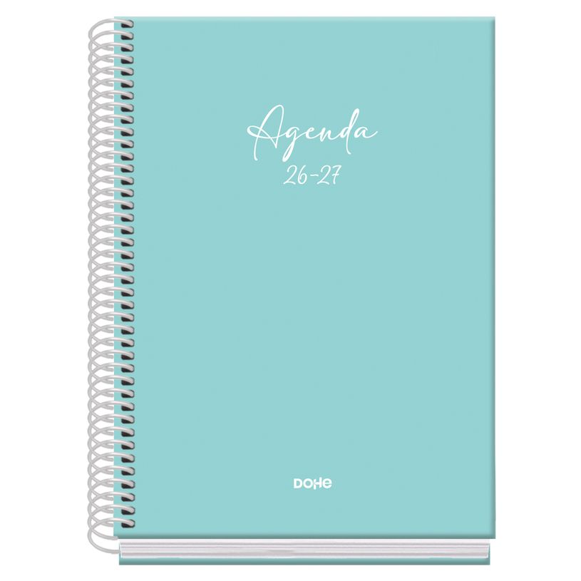 8421938522235-Agenda escolar espiral semana vista verde Serenity 150 x 210 mm--0