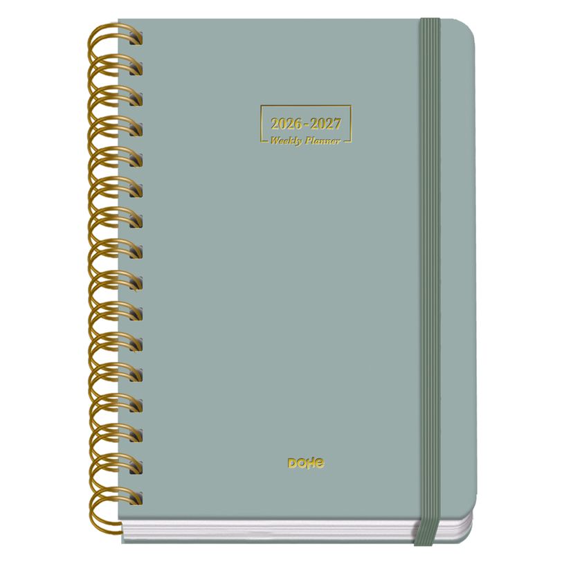 8421938521689-Agenda escolar Wire-O día página verde 150 x 210 mm--0