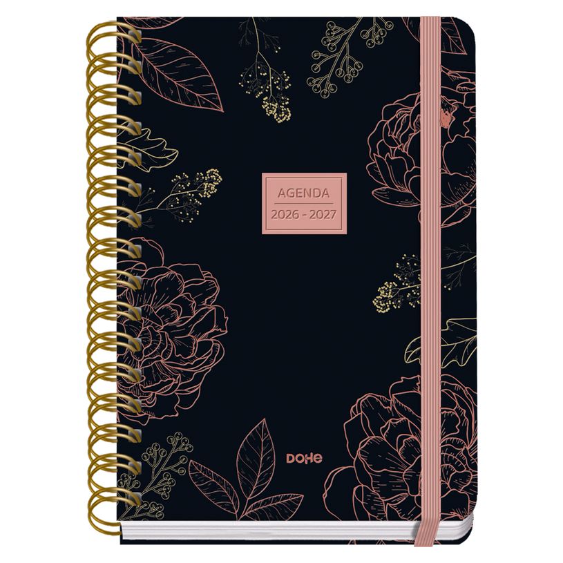 8421938521887-Agenda escolar Wire-O día página Noir 150 x 210 mm--0