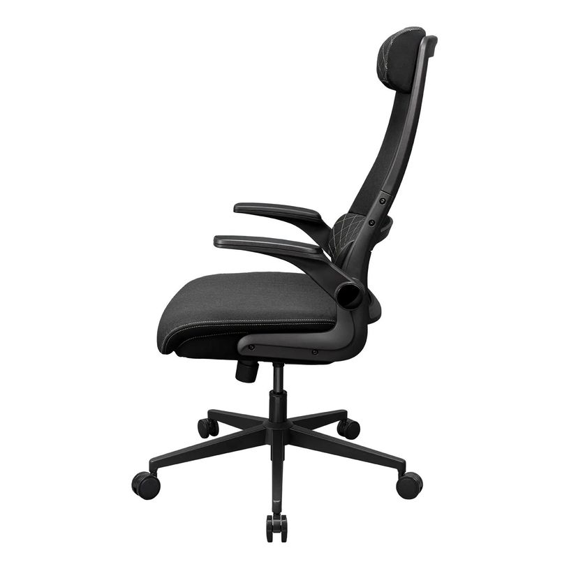 4710483777707-Fauteuil de bureau Cougar Stryder - Accoudoirs rabattables - Appuie-tête réglable - noir--3