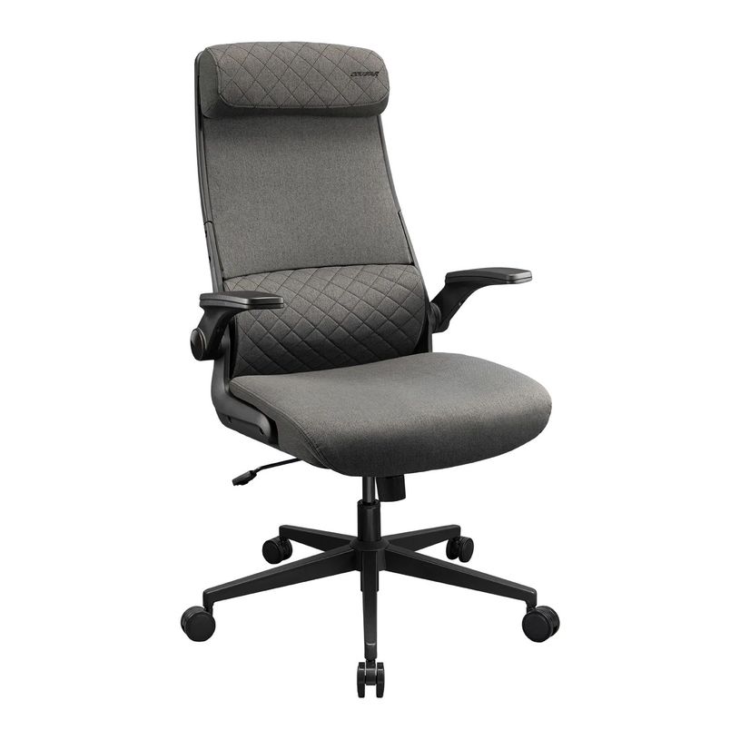 4710483777714-Fauteuil de bureau Cougar Stryder - Accoudoirs rabattables - Appuie-tête réglable - gris--0