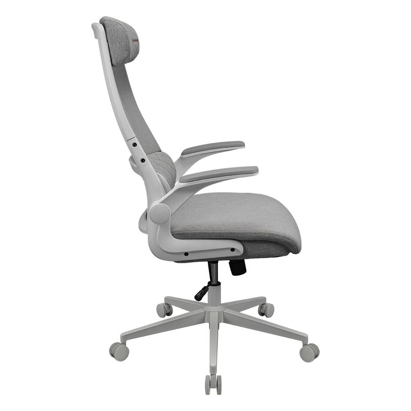 4710483777721-Fauteuil de bureau Cougar Stryder - Accoudoirs rabattables - Appuie-tête réglable - blanc--4