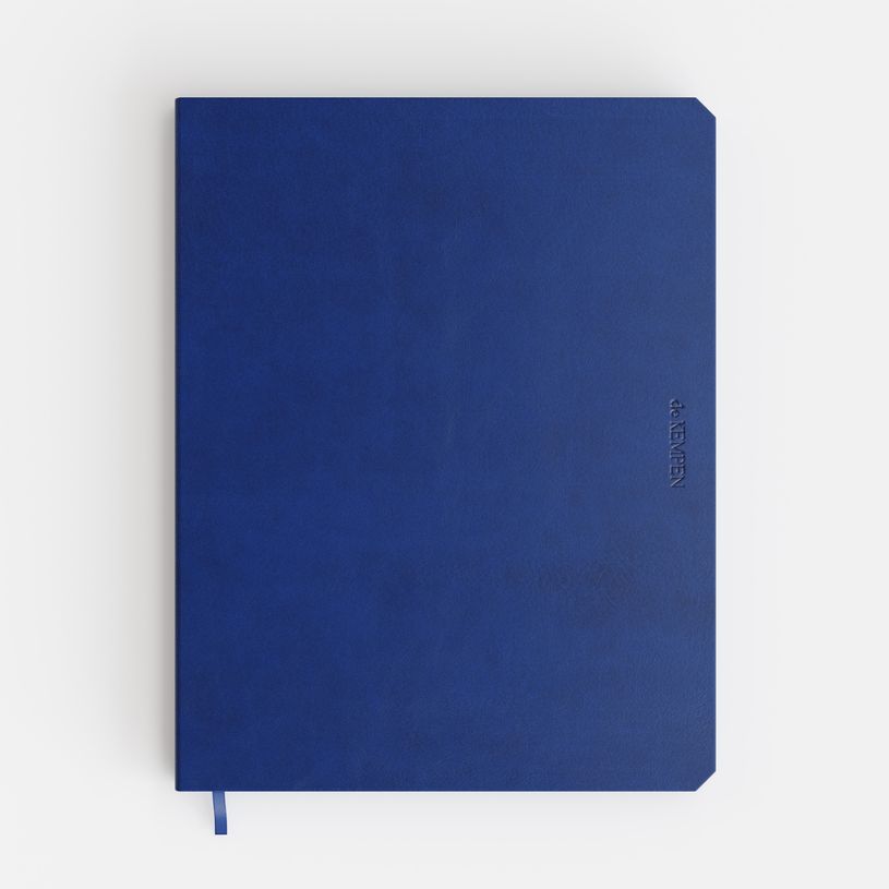 5412303355841-Agenda semainier vertical de KEMPEN Blue Note – format L – bleu – Brepols--0
