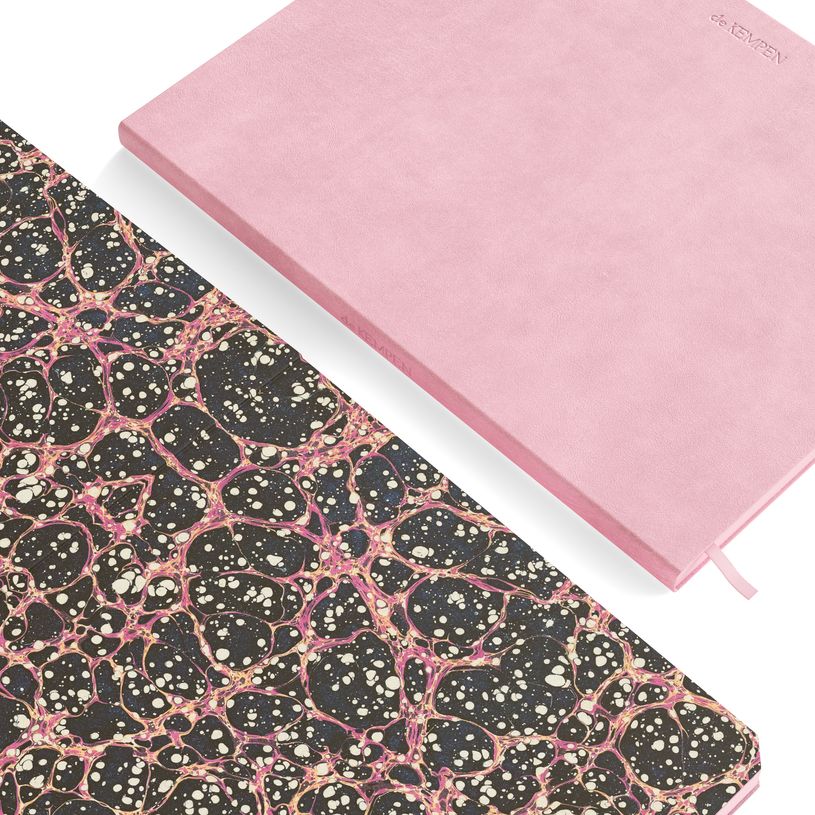 5412303355858-Agenda semainier vertical de KEMPEN Brut – format L – rose – Brepols--1