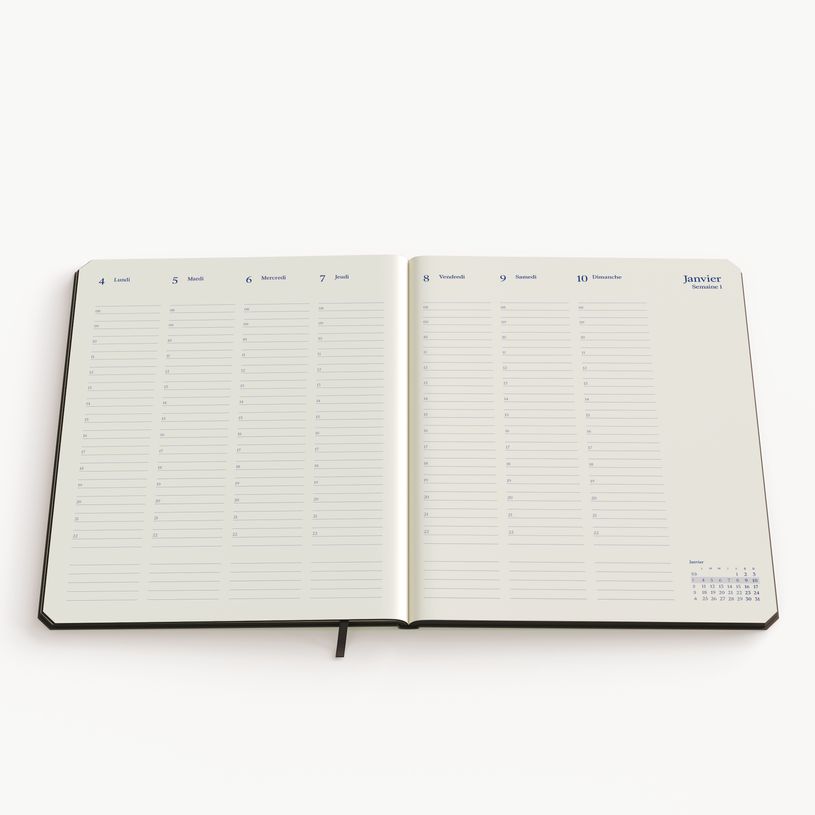 15412303355534-Agenda semainier vertical de KEMPEN – format L – disponible dans différentes couleurs – Brepols--1