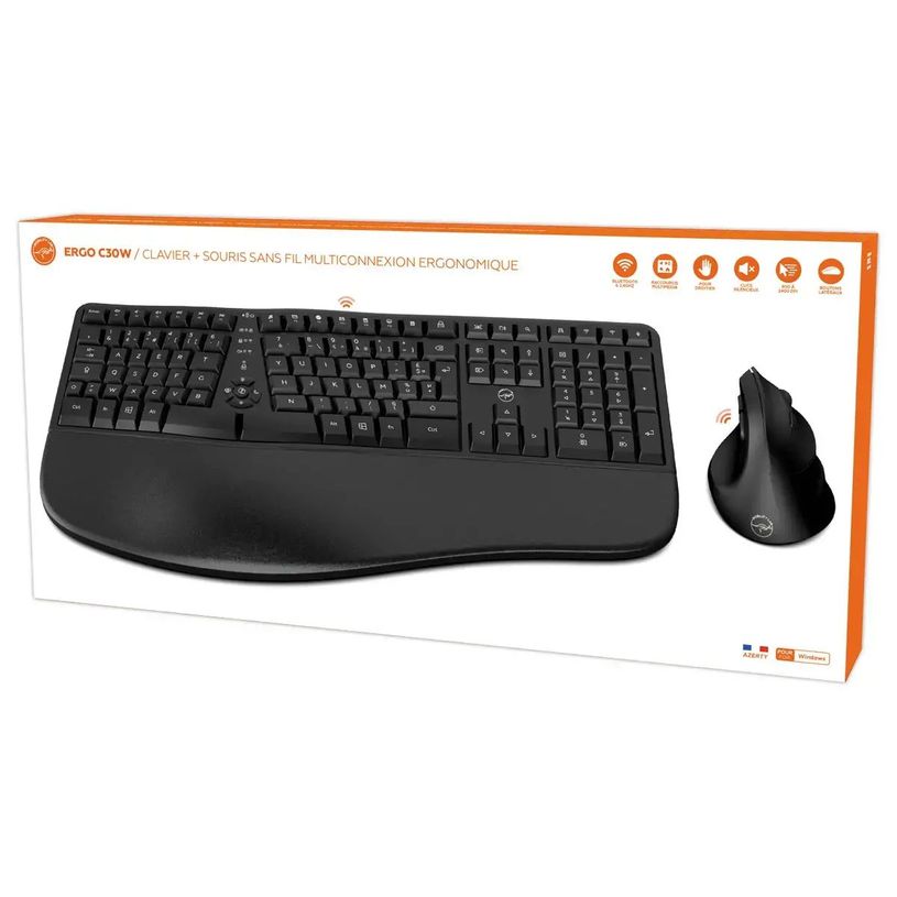 3700527315331-Mobility Lab C30W - Combo Clavier + souris sans fil - noir--5